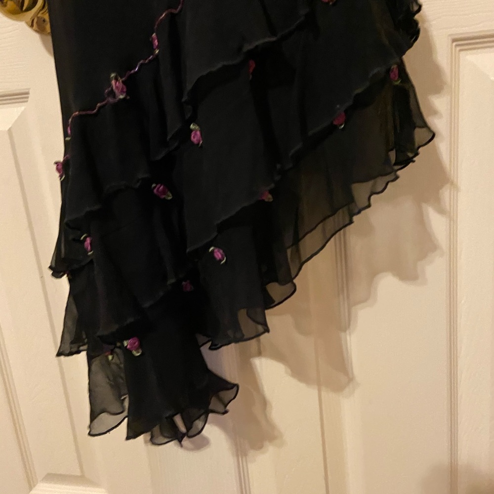 Sexy black and flower dress